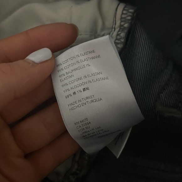 FREE PEOPLE We The Free NWT button fly high waisted jeans blue size 25 - Picture 16 of 16